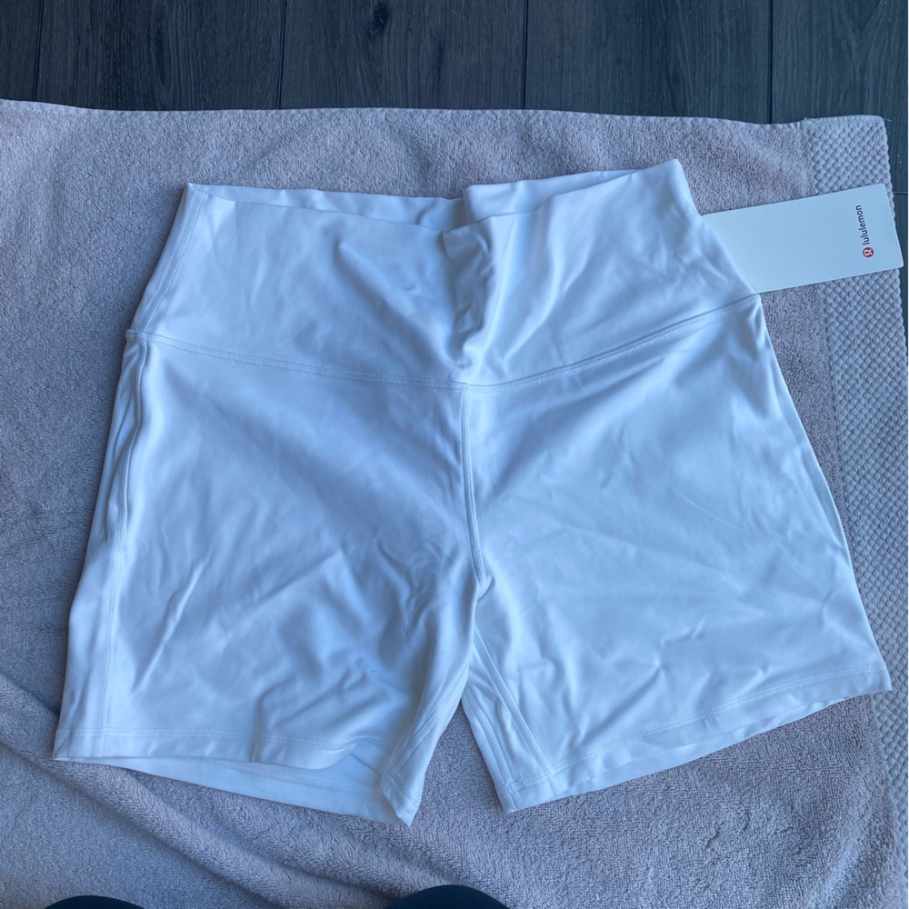 Lululemon Athletica White Align HR Shorts